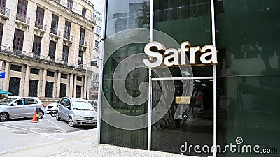 Safra bank in Salvador Editorial Stock Photo