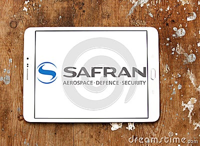 Safran defense company logo Editorial Stock Photo