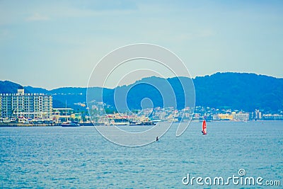 Sagami Bay Sea and Marine Sports Stock Photo