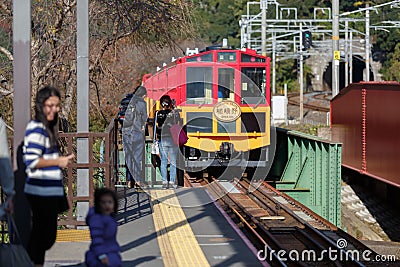 Sagano Scenic Railway Editorial Stock Photo