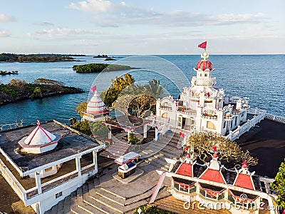 Sagar Shiv Mandir Hindu Temple on Mauritius Island Stock Photo