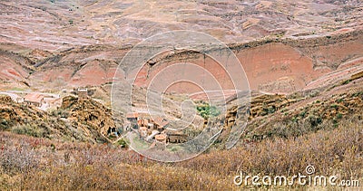 Sagarejo Municipality, Kakheti Region, Georgia. Panoramic Aerial View Stock Photo