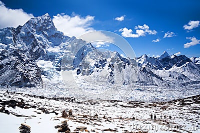 Sagarmatha National Park, Nepal Himalaya Stock Photo