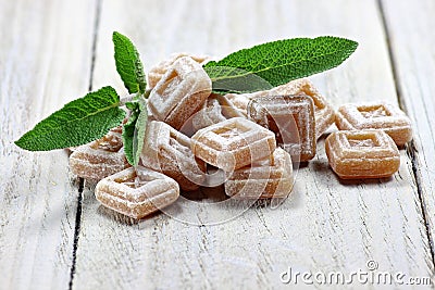 Sage candies Stock Photo