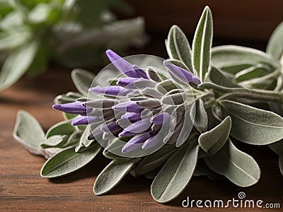 Sage (Salvia officinalis) Stock Photo