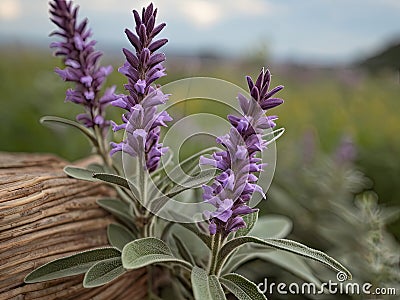 Sage (Salvia officinalis) Stock Photo