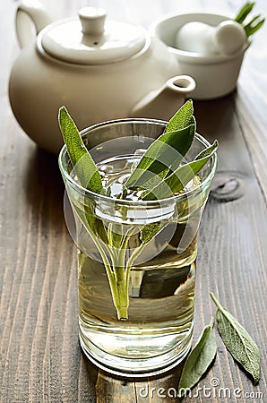 Sage tea Stock Photo