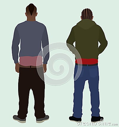 Sagging Pants Vector Illustration