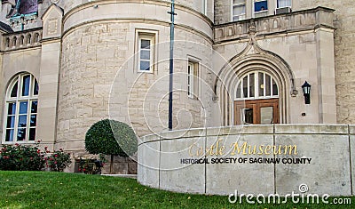 Saginaw Michigan Castle Historical Museum Editorial Stock Photo