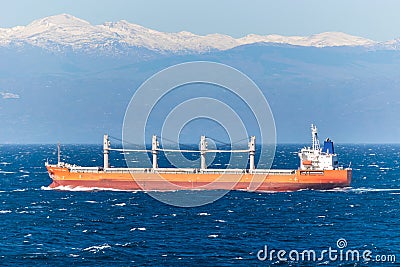 Sagittarius Ocean, a Cargo Bulk Carrier, sailing across the Atlantic Ocean Editorial Stock Photo