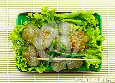 Sago pork Stock Photo