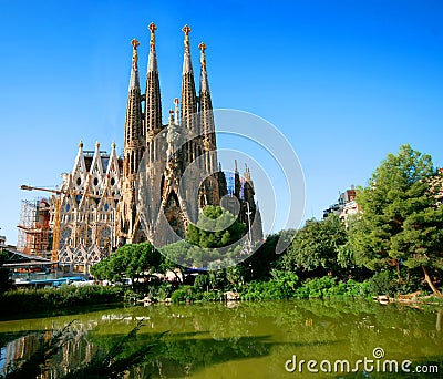 Sagrada Familia Editorial Stock Photo