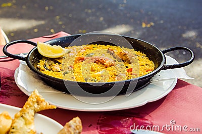 Spanish paella Stock Photo