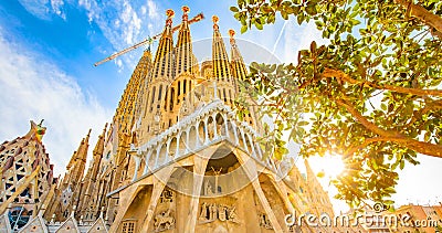 Sagrada Familia Barcelona Editorial Stock Photo