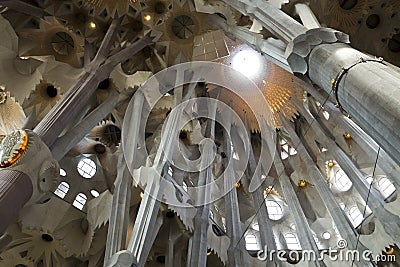 The Sagrada Familia Editorial Stock Photo