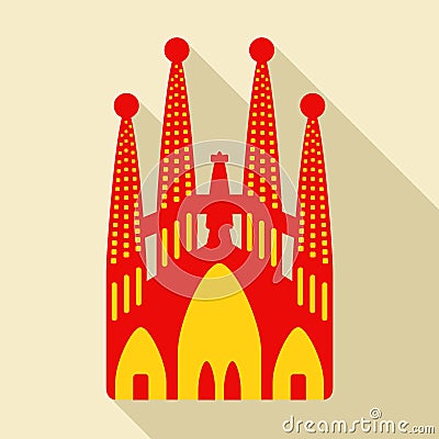 Sagrada Familia. Vector illustration Vector Illustration