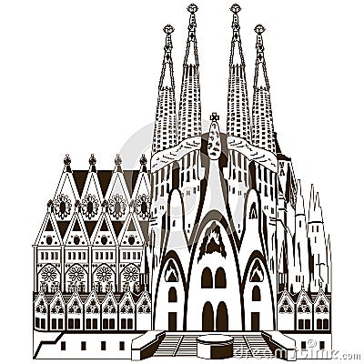 Sagrada Familia Stock Illustration - Image: 48558684