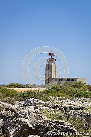 Sagres fortress Lighthouse, Portugal Stock Photo