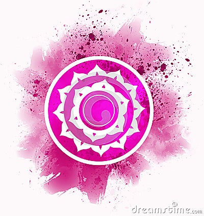 Sahasrara chakra symbol Stock Photo