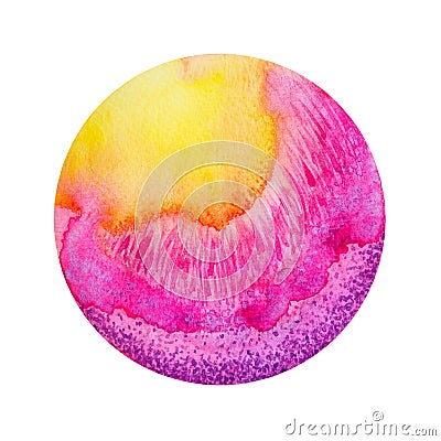 Sahasrara Crown Chakra purple color logo symbol icon reiki mind spiritual health healing holistic energy pink moon lotus mandala Cartoon Illustration
