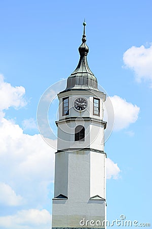 Sahat kula (clock tower) at Kalemegdan fortress in Belgrade, Serbia Stock Photo