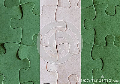 Sahrawi Arab Democratic Republic flag puzzle Stock Photo