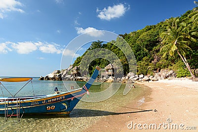 Sai Nuan beach. Koh Tao. Surat Thani province. Thailand Editorial Stock Photo