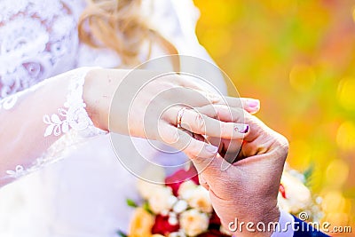 She said Yes. wedding story Stock Photo