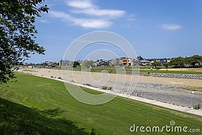 Saigawa river, Kanazawa, Japan Editorial Stock Photo