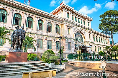 Saigon Central Post Office in Ho Chi Minh city, Vietnam Stock Photo