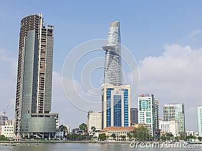Saigon riverside view Editorial Stock Photo