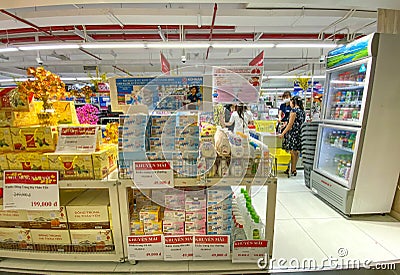 Selling mask at drugstore in Saigon, Vietnam Editorial Stock Photo