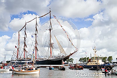 Sail Amsterdam 2010 - The Sail-in Parade Editorial Stock Photo