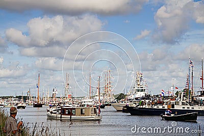 Sail Amsterdam 2010 - The Sail-in Parade Editorial Stock Photo