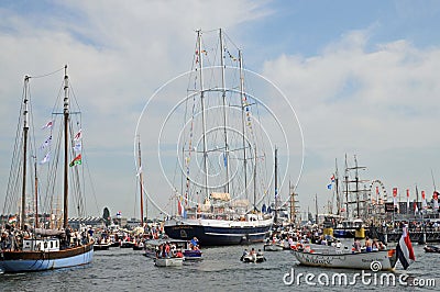 Sail Amsterdam 2015 Editorial Stock Photo