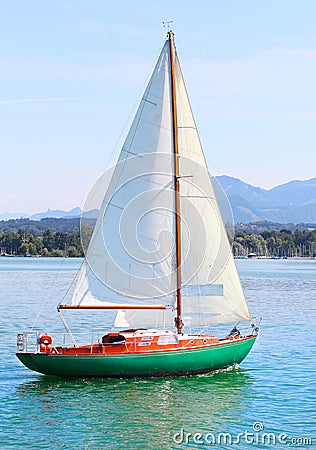 The sail boat. Stock Photo