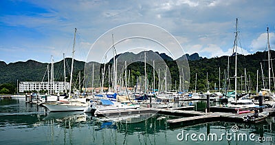 Sail boats and yachts Editorial Stock Photo