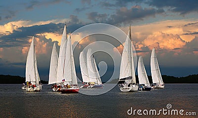 Sail-Impression. Stock Photo