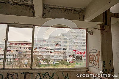 The sail of Scampia - Naples - Italy Editorial Stock Photo