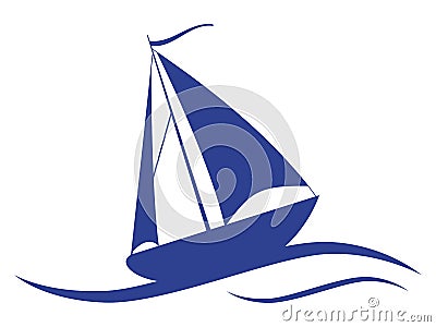 Sail ship Vector Illustration