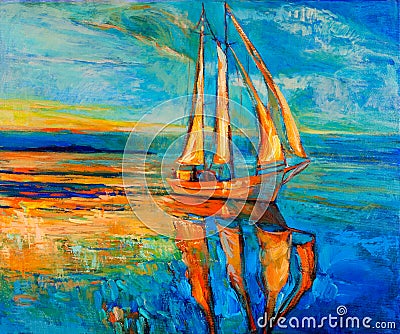 Sail ship Stock Photo