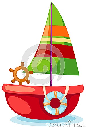 Sailboat Vector Illustration