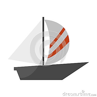 Sailboat icon image Vector Illustration