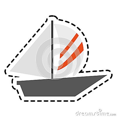 Sailboat icon image Vector Illustration