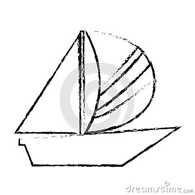 Sailboat icon image Vector Illustration