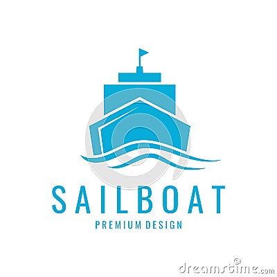 sailboat illustration design vector template Vector Illustration