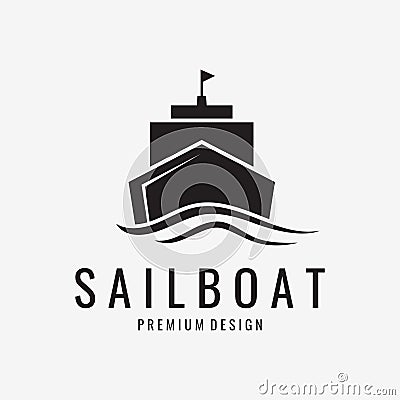 sailboat illustration design vector template Vector Illustration