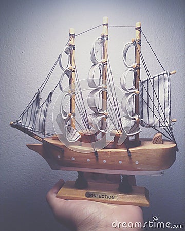 Sailboat model Stock Photo