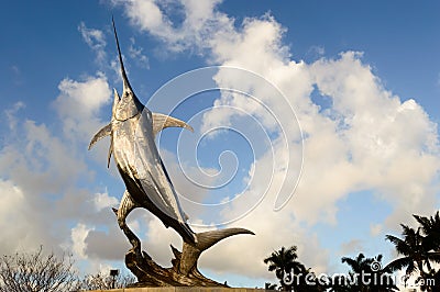 Sailfish statue Stock Photo