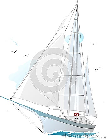 Sailing boat Stock Photo